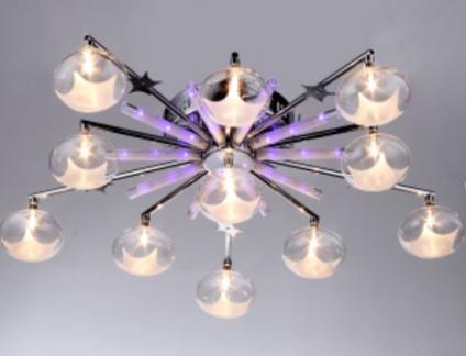 Люстра SU1431/11 хром 11x20W G4 LED-RED+BL ПДУ SUSNL16